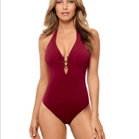 Amoressa by Miraclesuit Ring Me Up Bella One-Piece Swimsuit / Bathing Suit 14